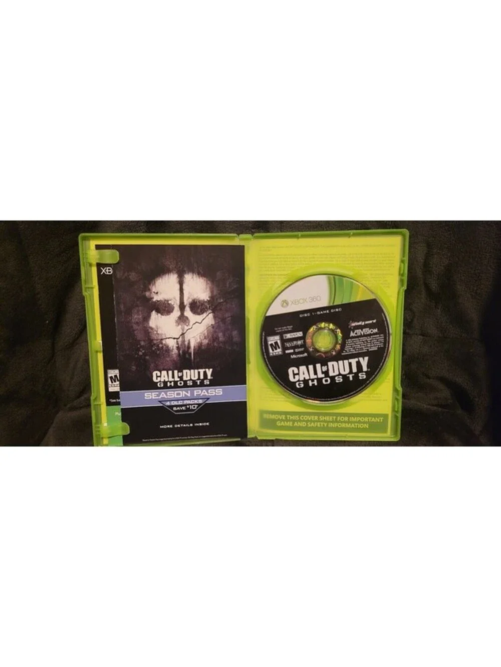 Call of Duty Ghosts Microsoft Xbox 360 2013 Military First Person Shooter Game